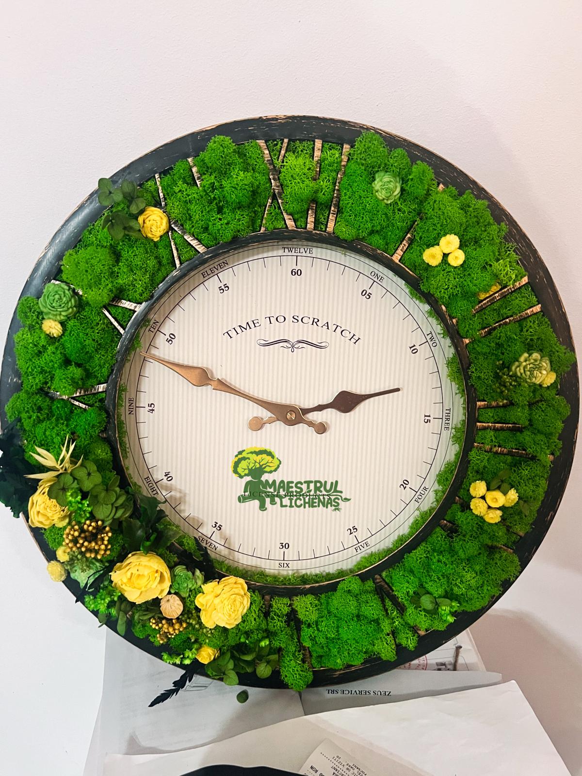 Ceas vintage cu licheni naturali – Multicolor 12