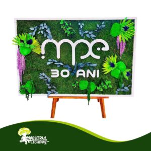 Logo vegetal cu licheni pentru companii